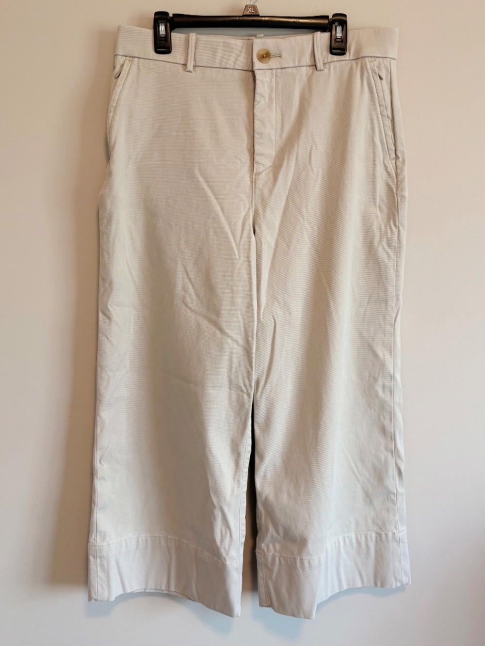 SPANXsupersmooth™ Stretch Twill Cropped Wide Leg Pant - Bone